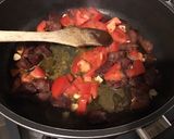 Une image de l'étape 10 de Poêlée de radis noir à la tomate,ail mariné et chorizo noir.