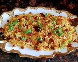 A picture of step 5 of Rajma Pulav.