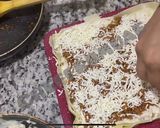 A picture of step 8 of Mutton Lasagna on stove.