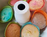 A picture of step 2 of Lemon Cup cakes by my granddaughter and me. 😀.