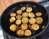 Une image de l'étape 6 de Brochettes de mini aubergines au jambon cru mozzarella et basilic frais.