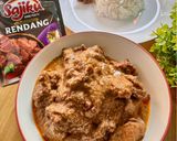 Foto langkah ke 4 dari resep Rendang Daging Bumbu Instan.