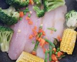 A picture of step 7 of My Garlic lemon,fennel fish dish & Veg. 😀.