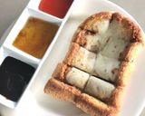 รูปขั้นตอนการทำที่ 5 ของ 🥪ขนมปังหน้าตับบดชีส