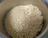 A picture of step 1 of Dahi Bhalla.