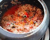 A picture of step 7 of Spicy Palak pulao ❤️ ❤️😋😋.