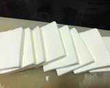 A picture of step 1 of Paneer manpasanda.