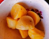 A picture of step 1 of Crispy potato bytes.