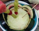 A picture of step 4 of Fruit Lollipop and Vegetable Basket.