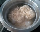 A picture of step 1 of American choupsey with chicken balls.