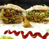 Samosa cheesy sandwich recipe step 5 photo