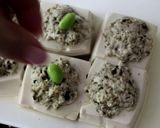 素毛豆蒸釀豆腐/素釀鮮東菇【影音】的食譜步驟7照片