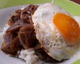 Foto del paso 7 de la receta: Berenjenas🍆 y cebollas🌰 en salsa con arroz🍚 y 🍳