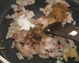 A picture of step 1 of Mexican rice.