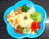 A picture of step 1 of Cabbage Salad with Apple and Walnuts.