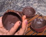 A picture of step 1 of Chocolate cup children treat.