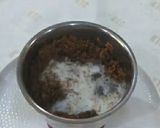 A picture of step 1 of Dark Chocolate Cake.