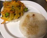 A picture of step 10 of Japanese Tempura Rice Burger.