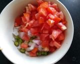 A picture of step 2 of Masala papad.