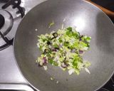 A picture of step 1 of Manchow soup.