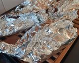 Foto del paso 6 de la receta: Salmón al Papillote con Papitas en salsa de Cilantro