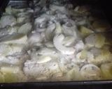 Foto del paso 4 de la receta: Filet de merluza con papas a la crema