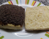 Foto del paso 7 de la receta: Tortitas negras con sabor a naranja, rellenas de dulce de leche