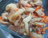 Hình bước làm 3 của món Nộm măng tươi