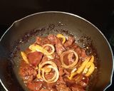 Foto langkah ke 4 dari resep Daging Sapi Cah Paprika.