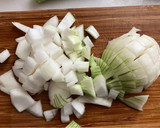 Foto del paso 4 de la receta: Bacalao skrei fresco en salsa de cebolla con tarrina de arroz integral