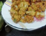 A picture of step 7 of Kurkuri cauliflower fritters.