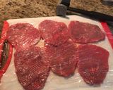 A picture of step 1 of Sweet heat smoked jerky.