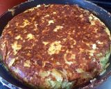 Foto del paso 10 de la receta: Tortilla de papas rellena con queso y jamón