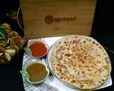 A picture of step 3 of ALU ka paratha.