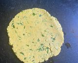 A picture of step 4 of Bajra Methi Poori.