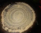 A picture of step 3 of Moong dal stuffed chilla wraps.