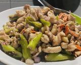 รูปขั้นตอนการทำที่ 4 ของ อกไก่ผัดกะปิ (คลีน)