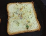 A picture of step 2 of Garlic Bread toast.