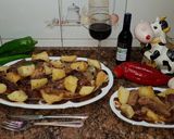 Foto del paso 6 de la receta Falda de ternera asada con verduras y guarnición de patatas