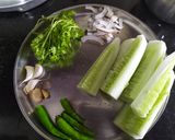 A picture of step 1 of Coorg Cucumber Pachadi.