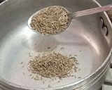 A picture of step 1 of Jal Zeera(cumin water).