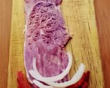 Foto del paso 1 de la receta: Rollitos de res rellenos de pimientos
