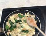 Pasta with blue cheese, spinach and mushrooms recipe step 3 photo