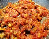 Foto del paso 6 de la receta: Noodles de arroz con salsa de berenjena y guisantes