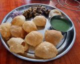 A picture of step 12 of Puri for panipuri.