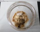 A picture of step 1 of Cucumber-Sattu Masala chaas.