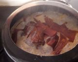 A picture of step 1 of Gajar halwa swiss roll.
