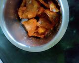 A picture of step 3 of Suran/ Yam Fry.