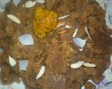 A picture of step 6 of Aate ka halva.