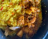 মুগডালের আমিষ ভুনা  খিচুড়ি (moog daler aamish khichuri recipe in Bengali) রেসিপির ধাপ 8 ছবি